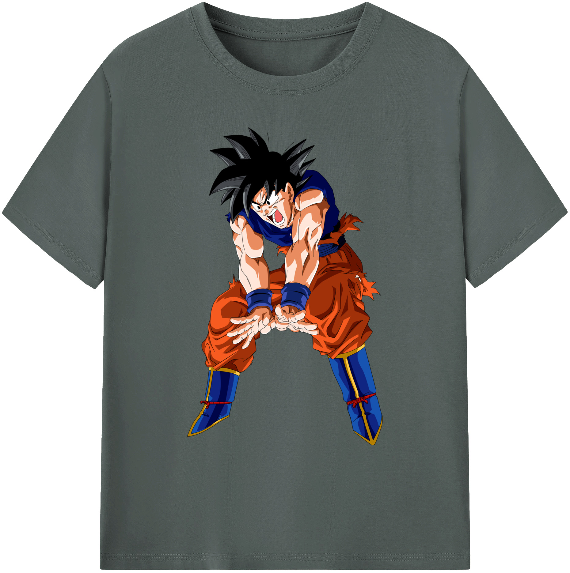 （画像用） ドラゴンボール 孫悟空（そん ごくう）Son Goku カカロット DRAGON BALL Kakarotto 綿100％ メンズ半袖Tシャツ｜肌触りやわらか＆通気性